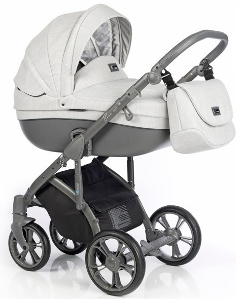 Roan Bass Soft 2in1 col.Mineral grey Bērnu universālie rati 2 vienā